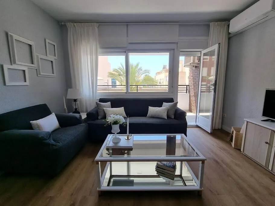 Apartamento Aguadulce, Apto Santa Monica 2 Hab Con Terraza, Aire, Wifi, A 5 Min De La Playa Aguadulce